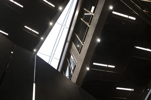 Commercial space with upgraded energy-efficient lighting